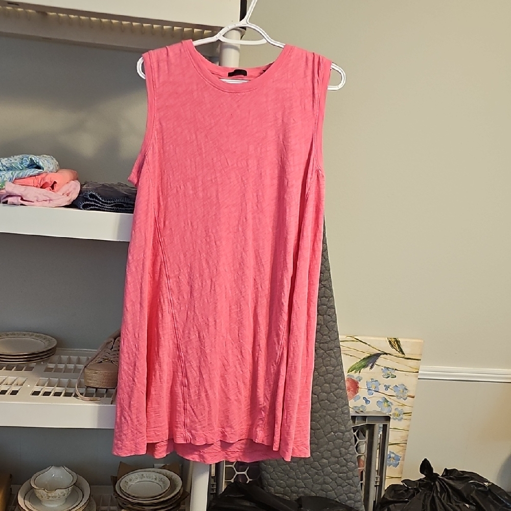 ATM Anthony Thomas Melillo Pink Sleeveless Midi Dress